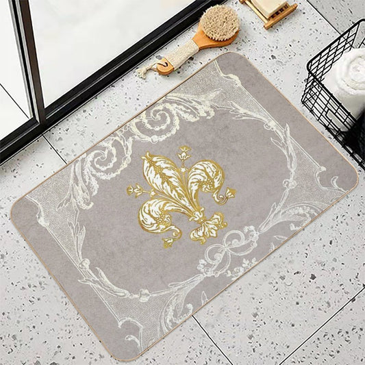 Fleur-de-lis, French, Fleur-de-lys Bath Mat