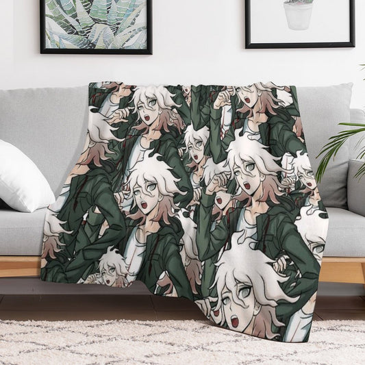 Nagito Komaeda Voice Hope Throw Blanket