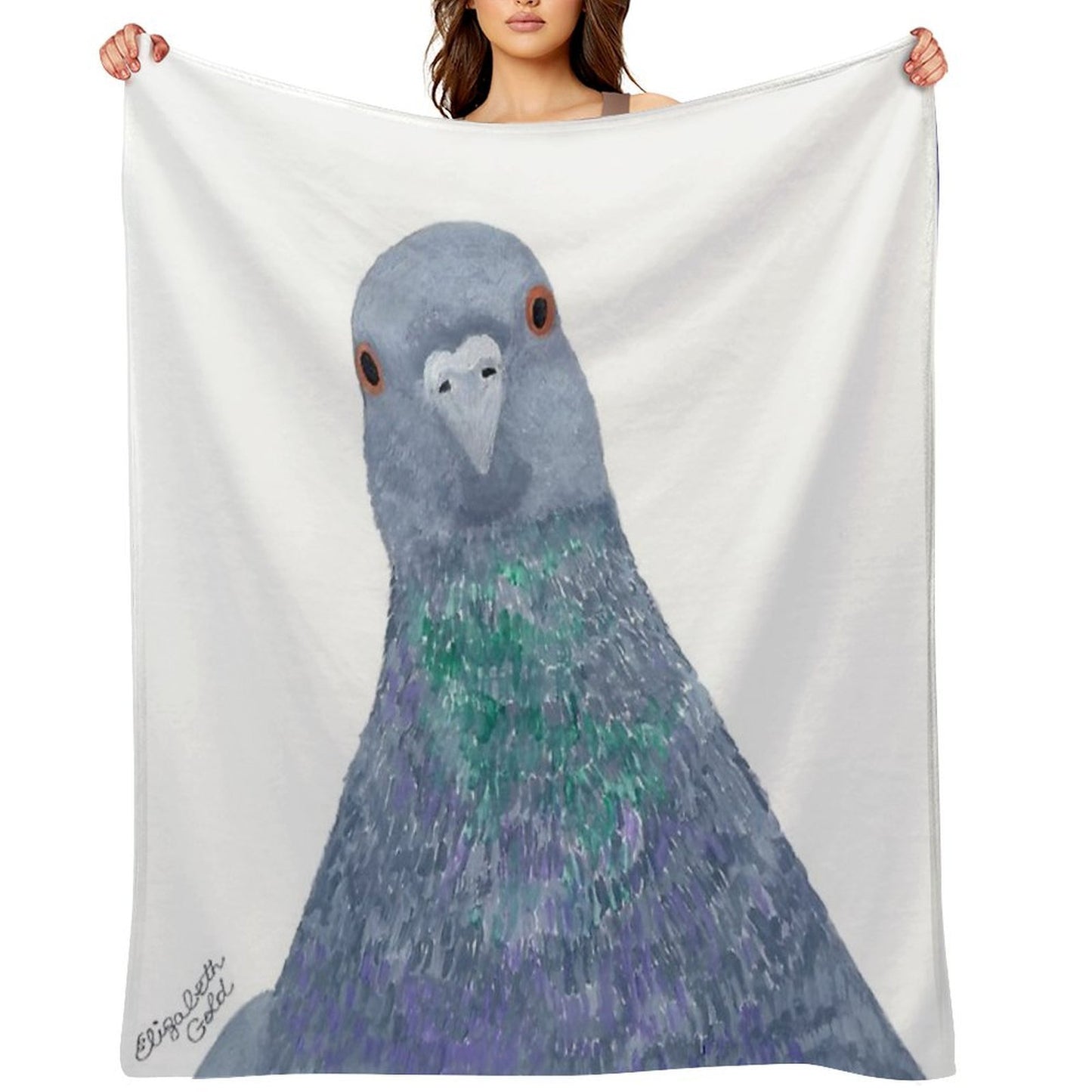 Pigeon Wild Rock Dove Bird Throw Blanket