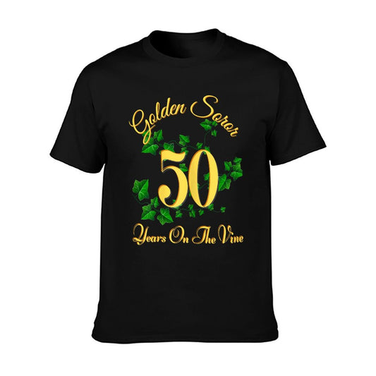 Golden Soror - 50 Years On The Vine - First Black Sorority T-Shirt