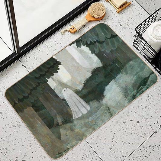 Pine Forest Clearing Bath Mat