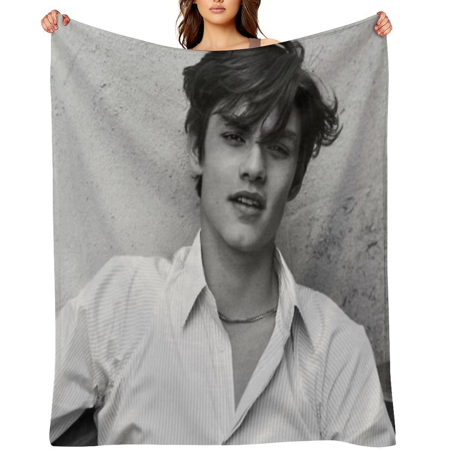 Louis Partridge Throw Blanket