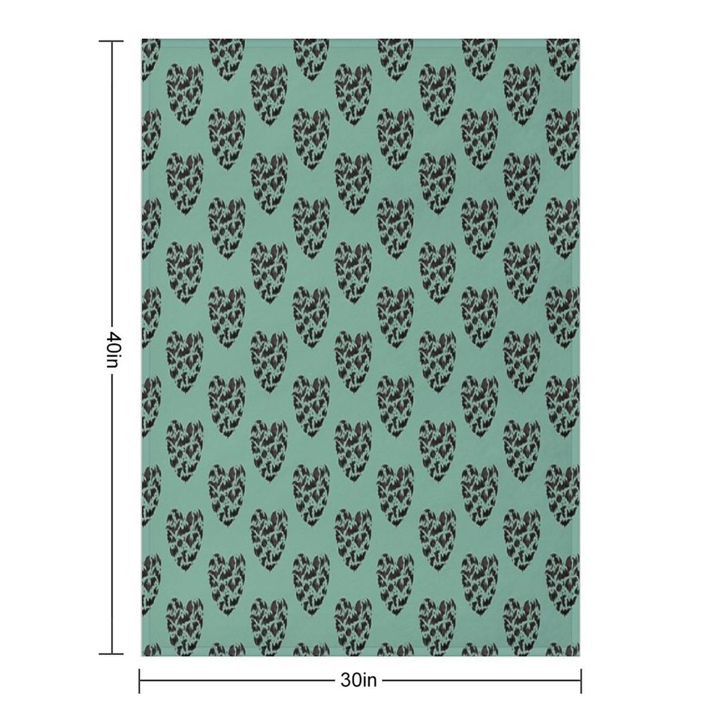 Bat Heart Throw Blanket