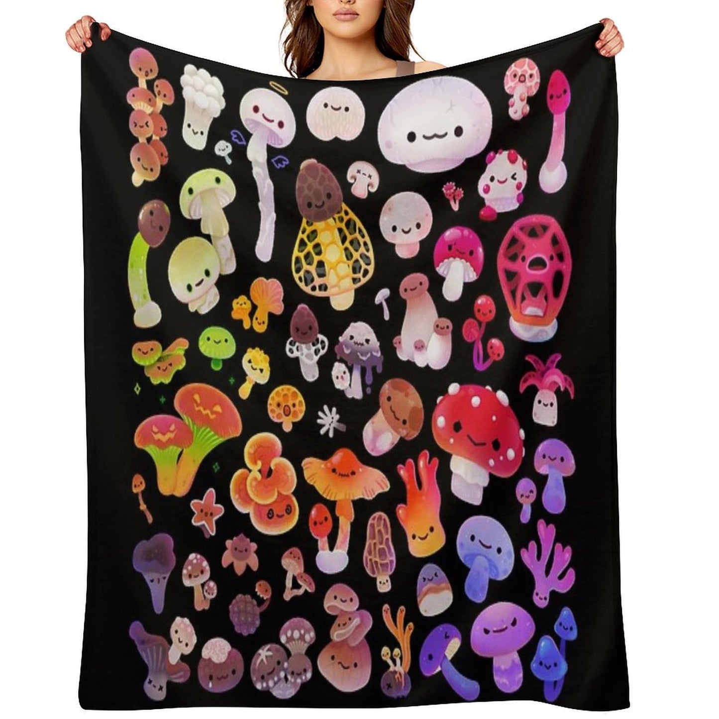 Mushroom Throw Blanket