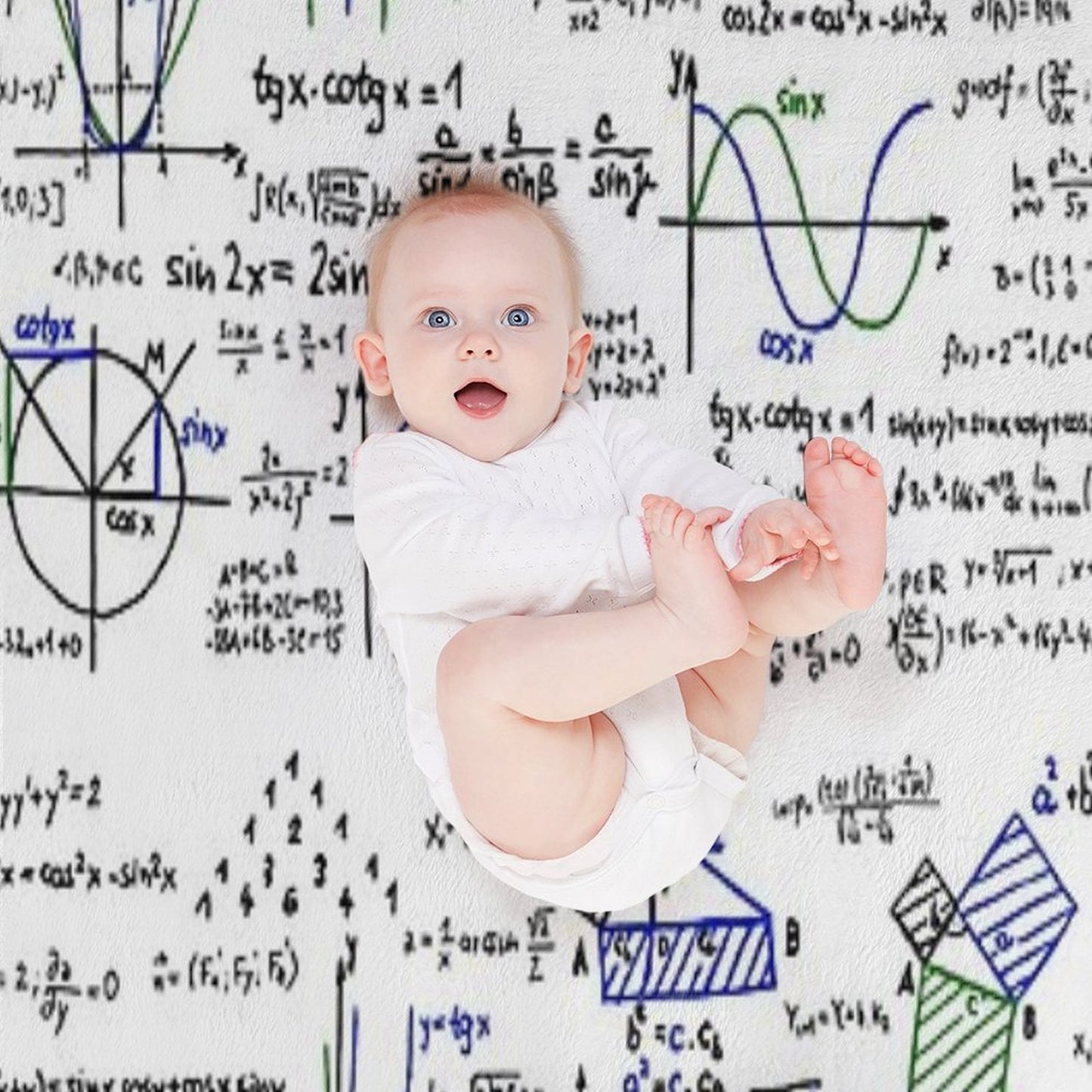 Mathematics Formulas And Numbers Throw Blanket