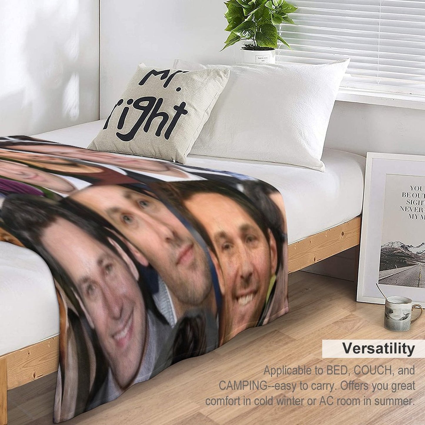 Paul Rudd Collage Throw Blanket