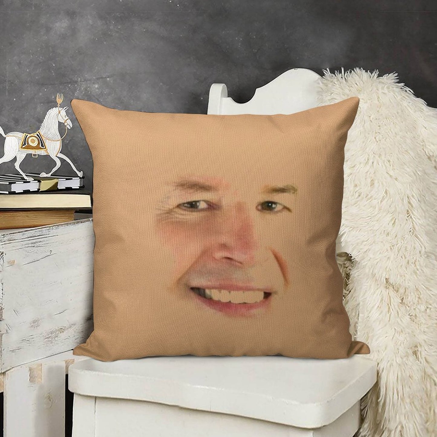 Neil Breen Linen Throw Pillow Cover