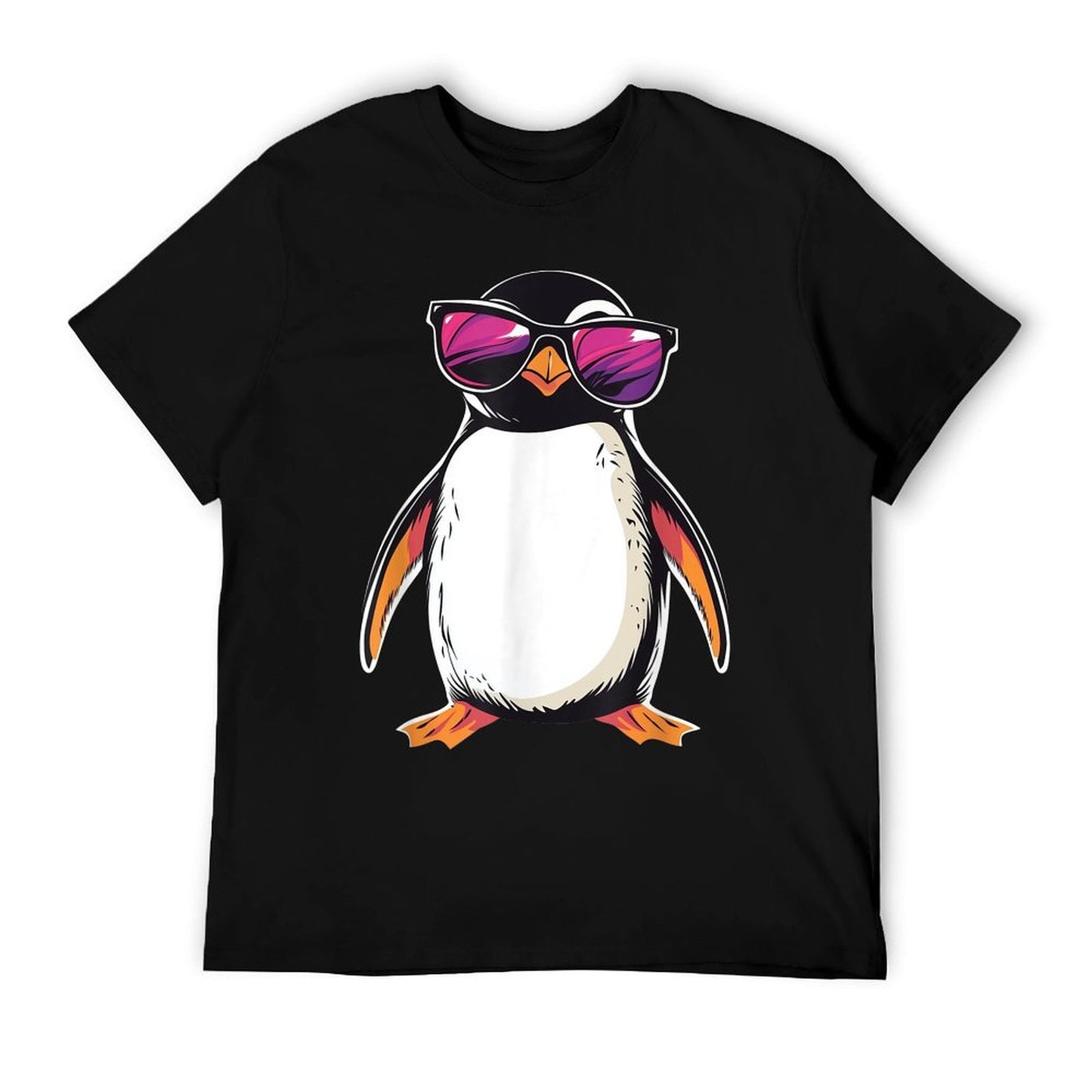 Penguin Wearing Sunglasses Bird Funny Graphic T-Shirt