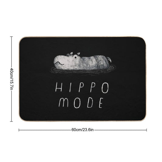 Hippo Mode Bath Mat