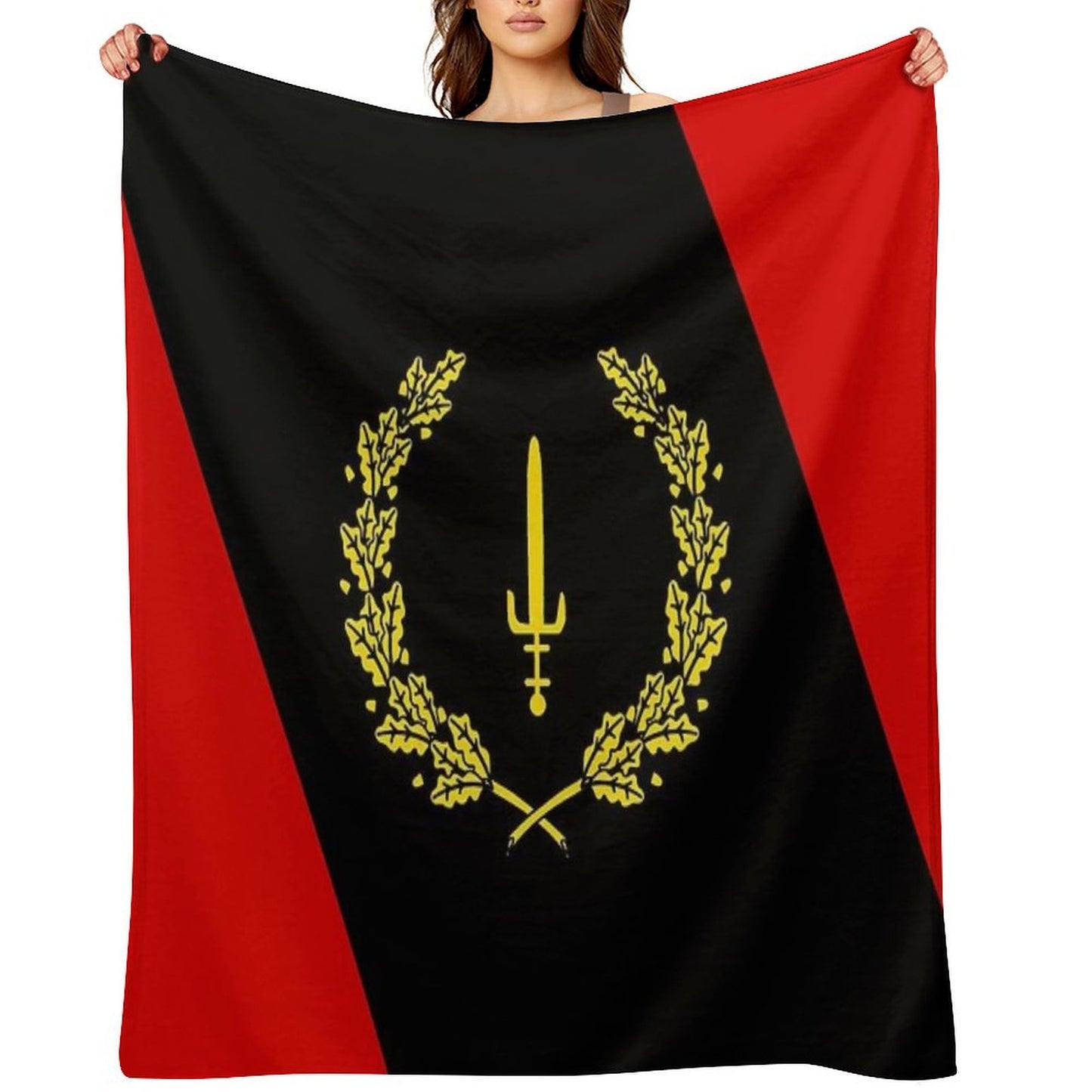 Black American Heritage Flag 1967 Throw Blanket