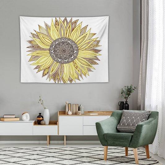 Sunflower Mandala Tapestry