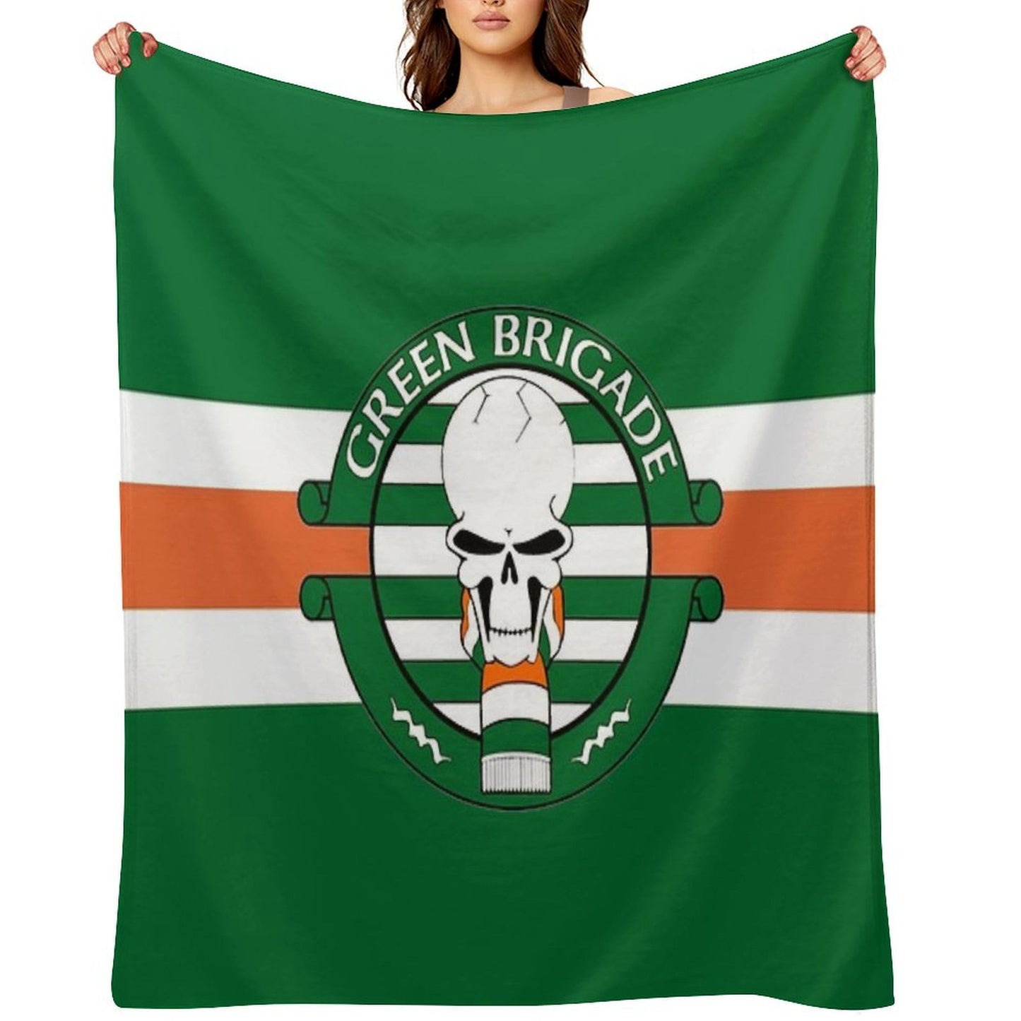 Green Brigade Throw Blanket