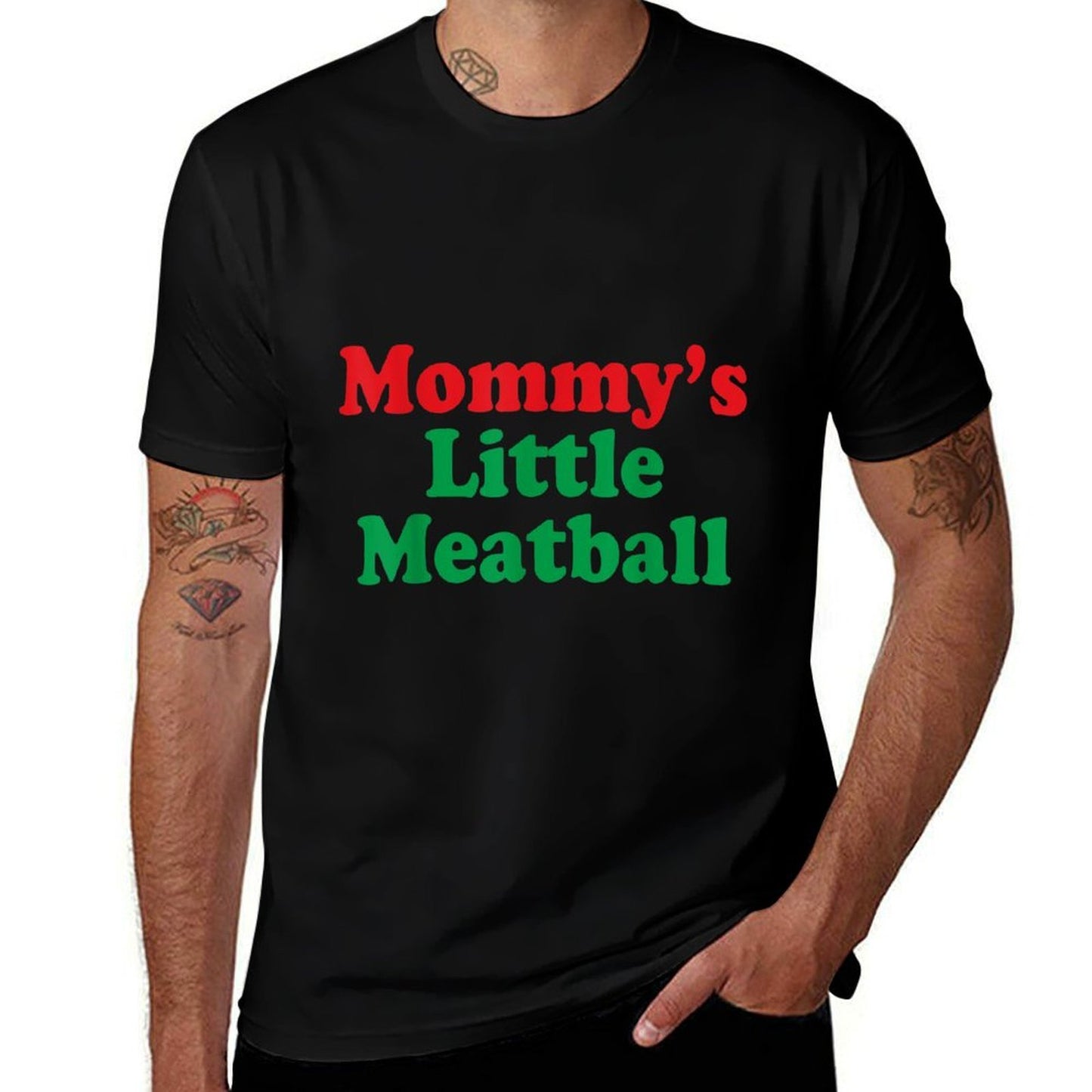 Mommys Little Meatball Italian Fade-proof Color T-Shirt
