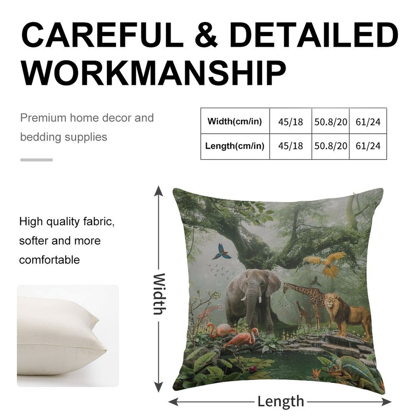 PROJECT PARADISE Linen Throw Pillow Cover