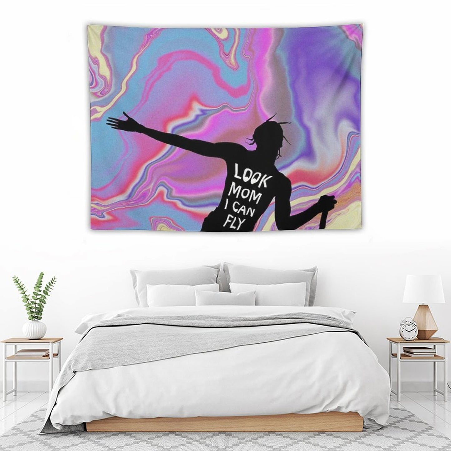 Look Mom I Can Fly Tapestry