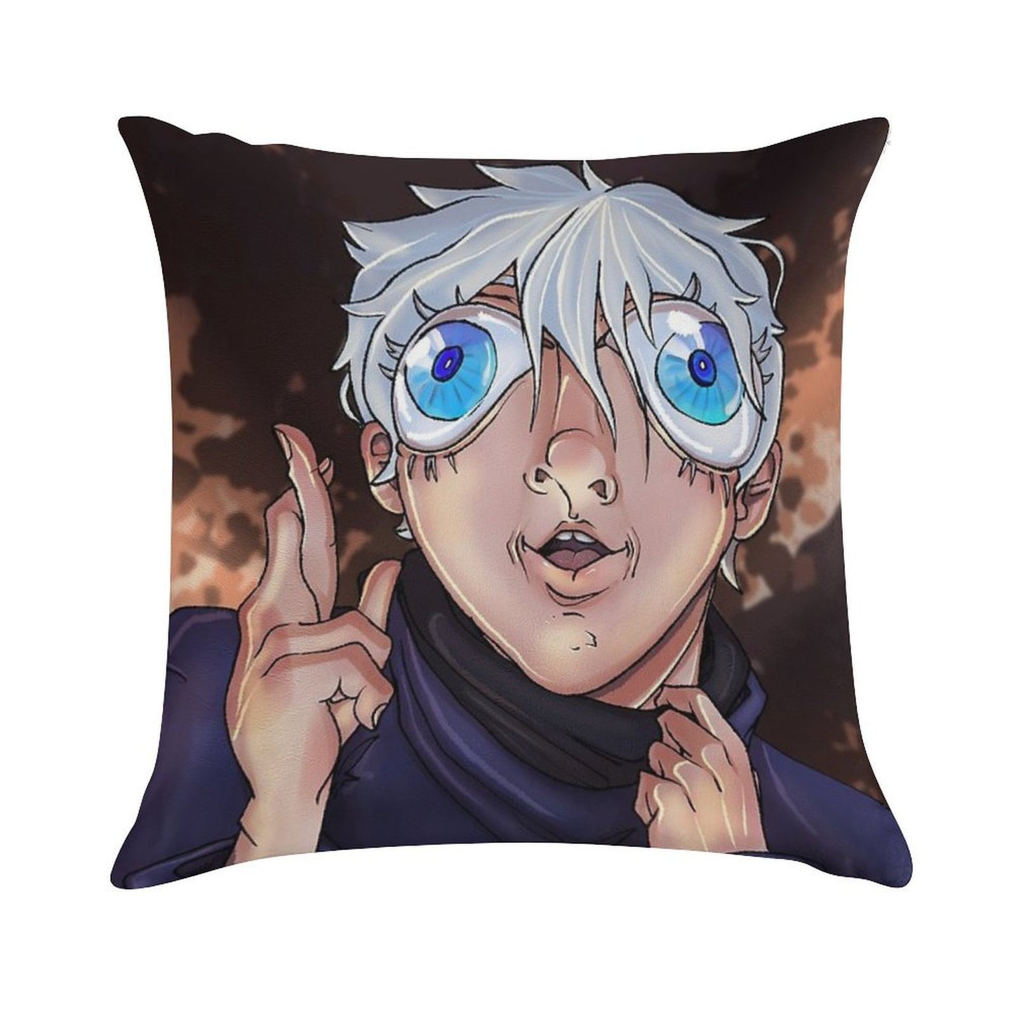 Bug Eyed Gojo Soft Durable Construction Throw Pillow