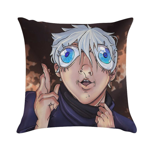 Bug Eyed Gojo Soft Durable Construction Throw Pillow