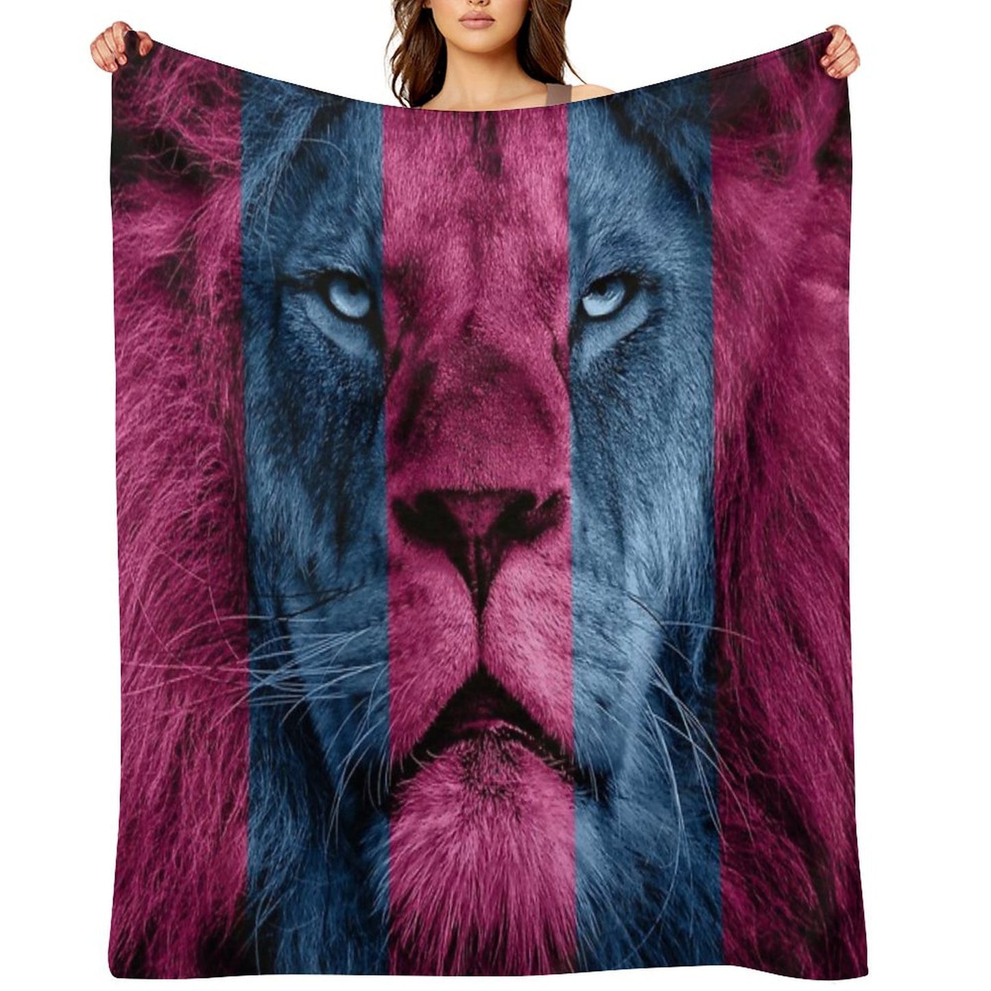 Aston Villa Lion Throw Blanket