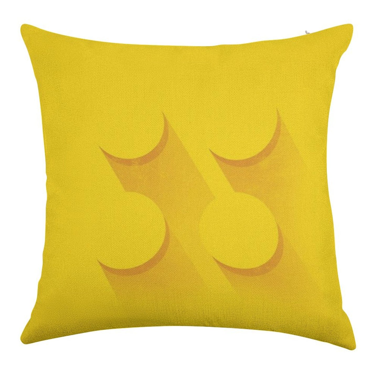 Yellow Brick Linen Throw Pillow Cover