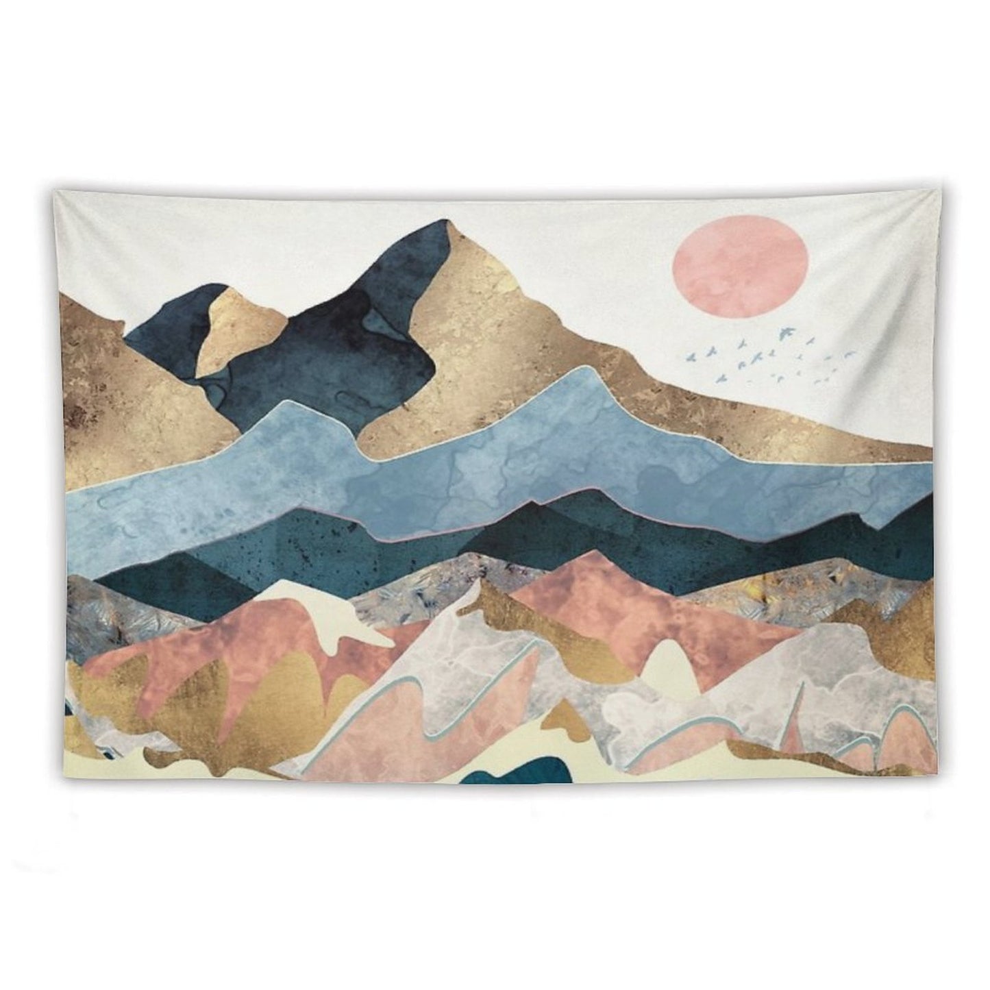 Golden Peaks Tapestry