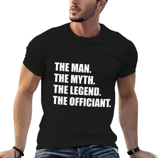 Funny Wedding Officiant Art For Men Dad Ordained Minister T-Shirt