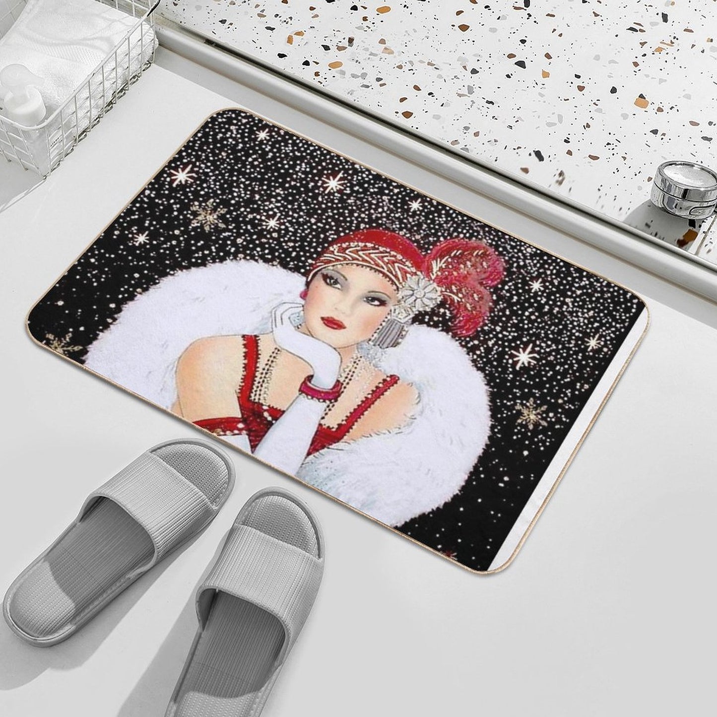 FLAPPER Vintage 1931 Beautiful Fashion Magazine Advertising Print Bath Mat