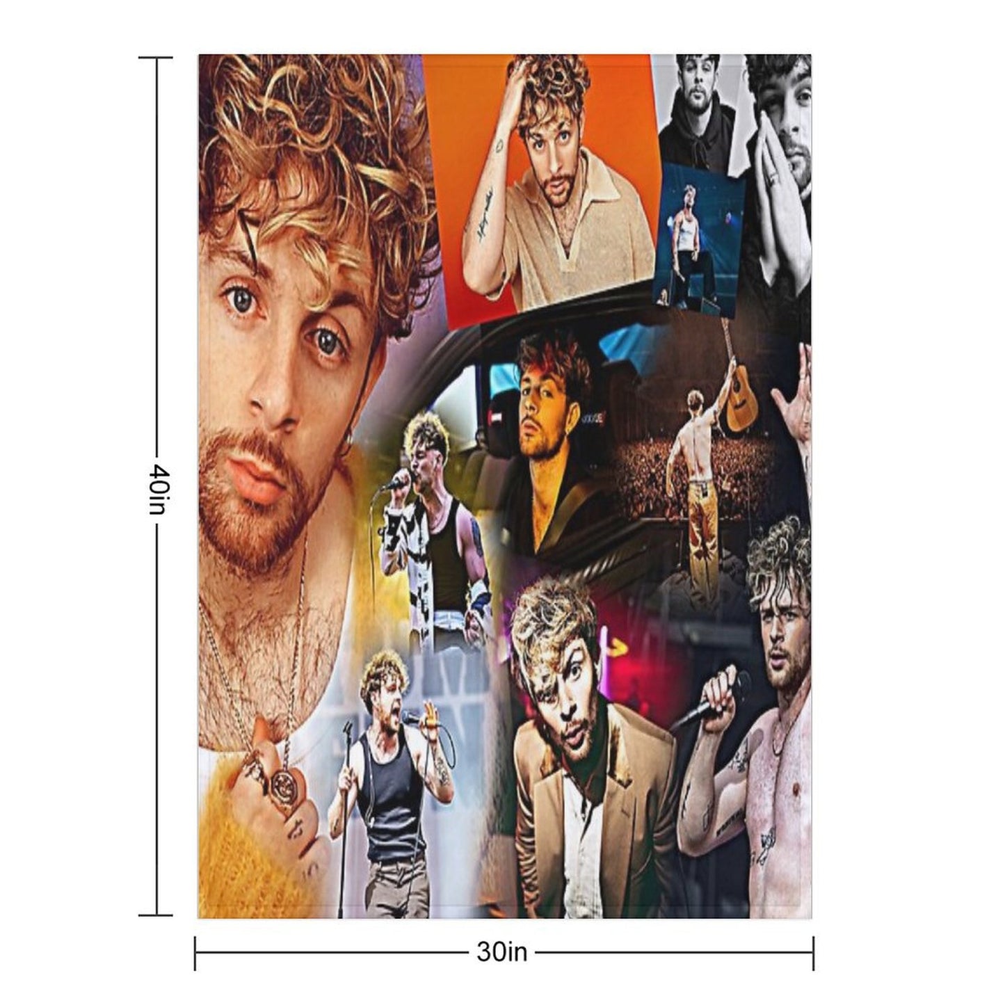 Tom Grennan Throw Blanket