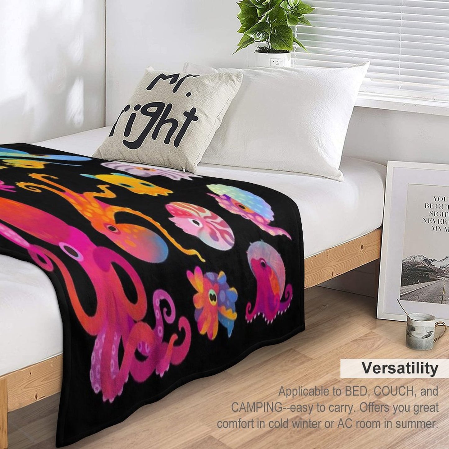 Cephalopod Throw Blanket