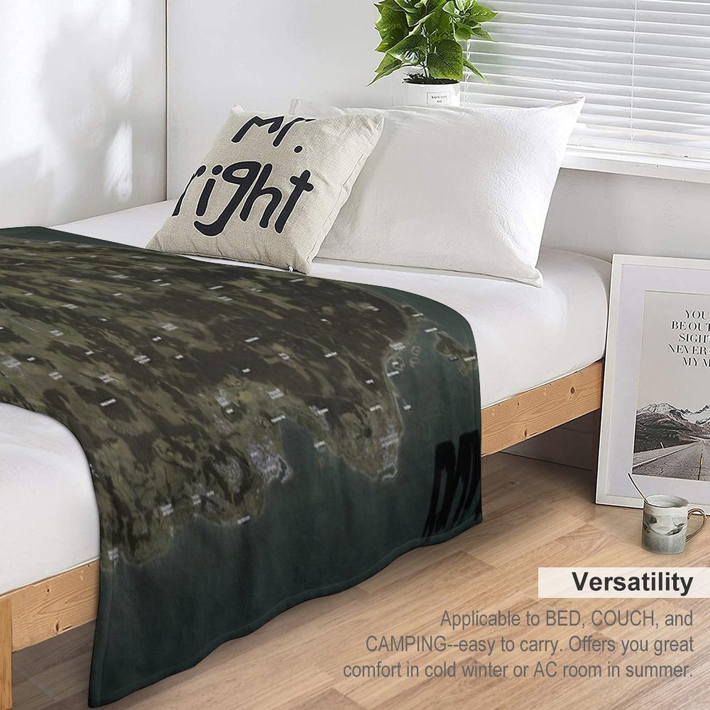 Day Z Map Throw Blanket
