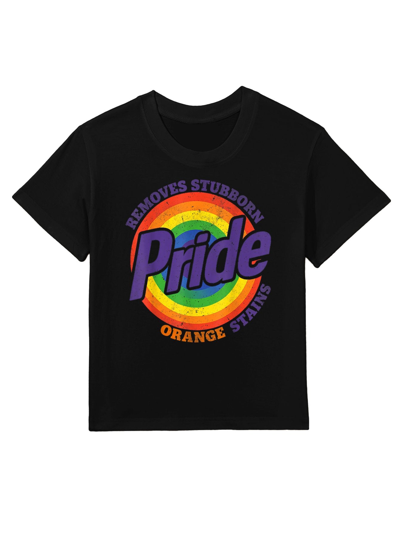 Pride Removes Stubborn Orange Stains Pride Month LGBTQ Retro Kids T-Shirt
