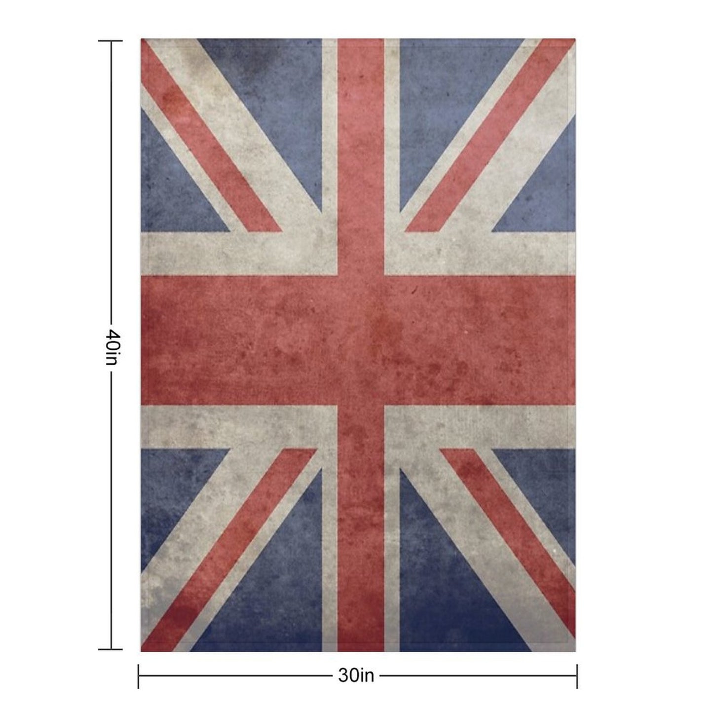 Union Jack Throw Blanket - Warm Winter Blanket with UK Flag Throw Blanket