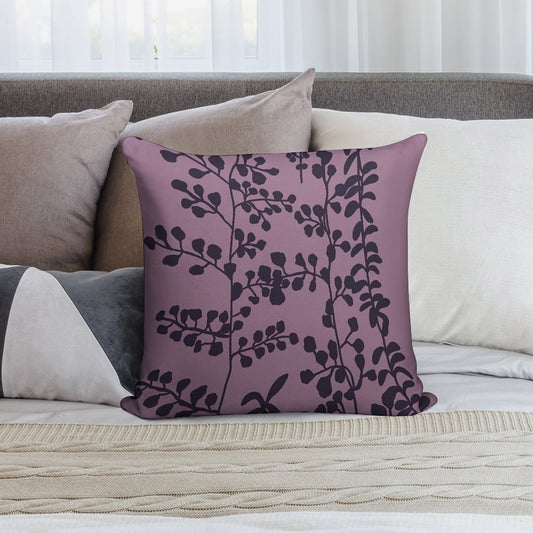 Bella’s Purple Bed Spread Print Soft Washable Throw Pillow