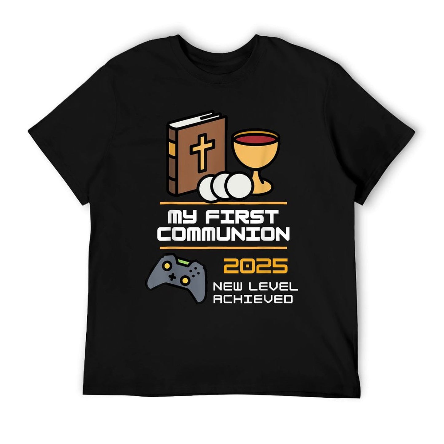My 1st First Communion 2025 Boys Girls Controller Video Game T-Shirt