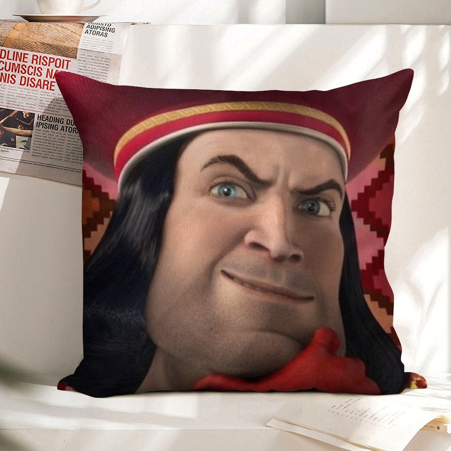 LoRd FaRQuaAd Linen Throw Pillow Cover