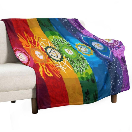 Healing Chakra Blanket Throw Blanket
