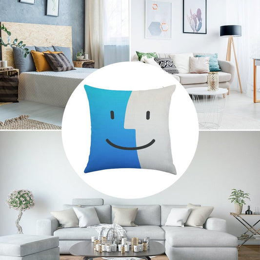 Finder Linen Throw Pillow Cover