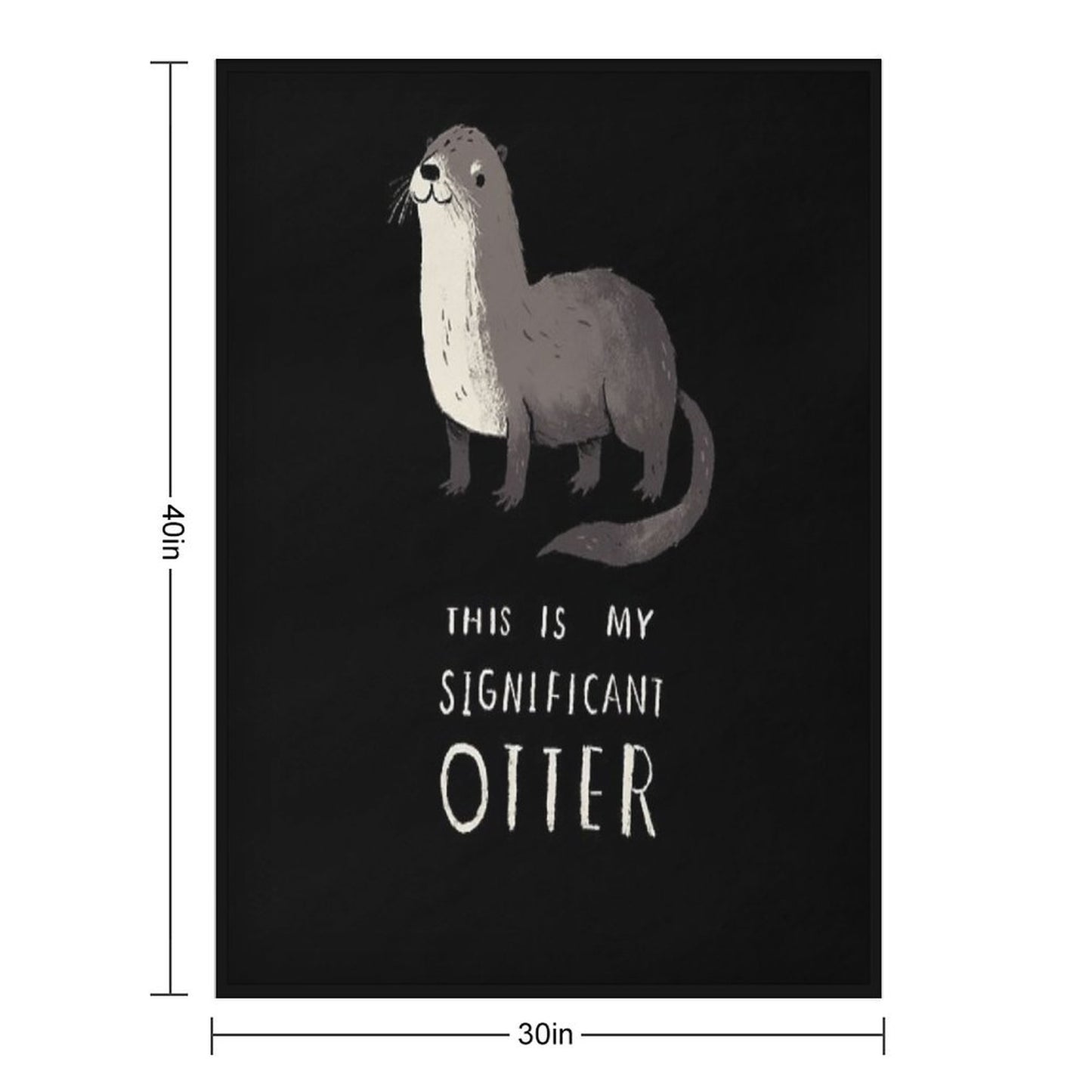Significant Otter Throw Blanket
