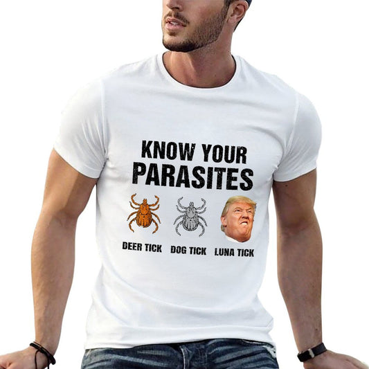 Trump Know Your Parasites Deer Tick Dog Tick Luna Tick Soft T-Shirt