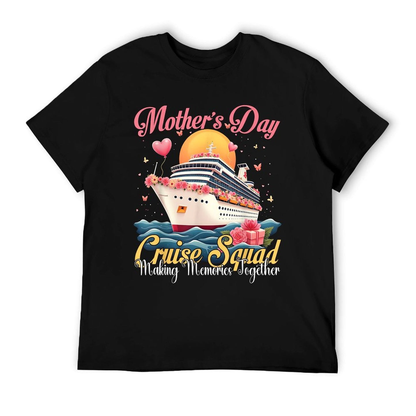 Mother's Day Cruise Cruising Squad 2025 Funny Mom Vacation T-Shirt