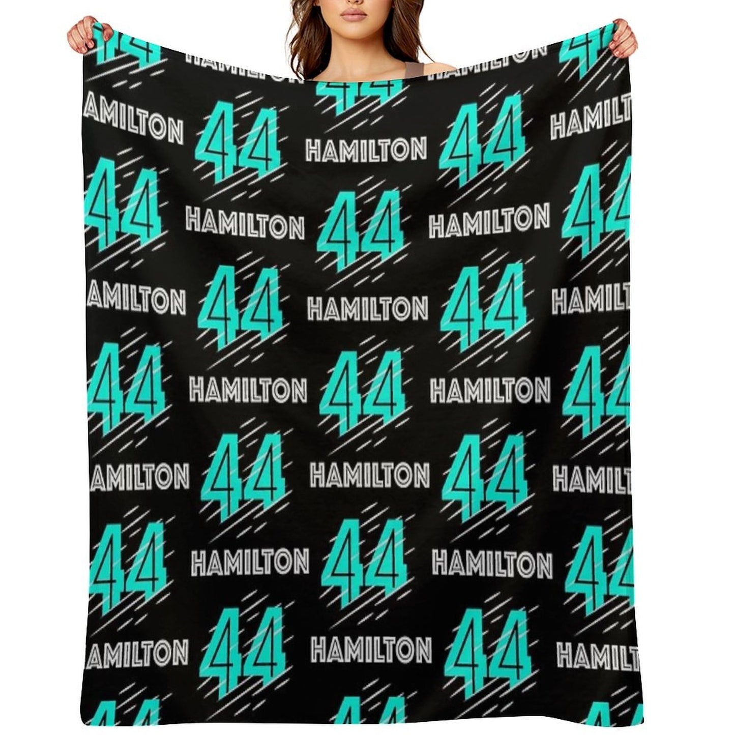 F1 Lewis Hamilton Throw Blanket