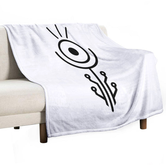 Totem of Still Ascent Throw Blanket