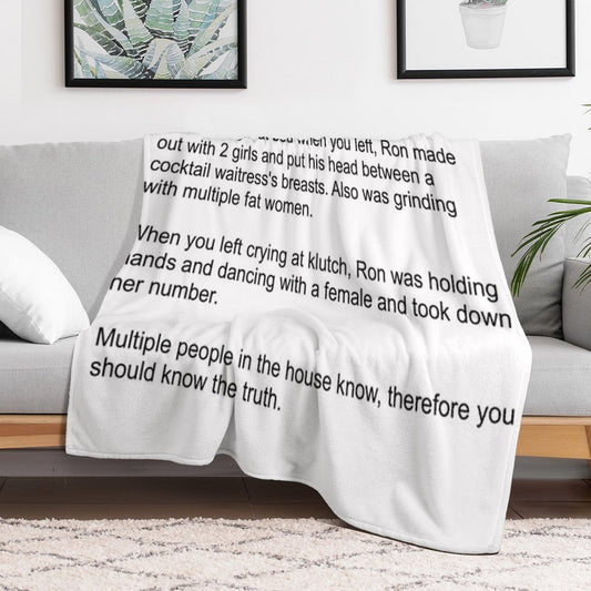 The Note Throw Blanket