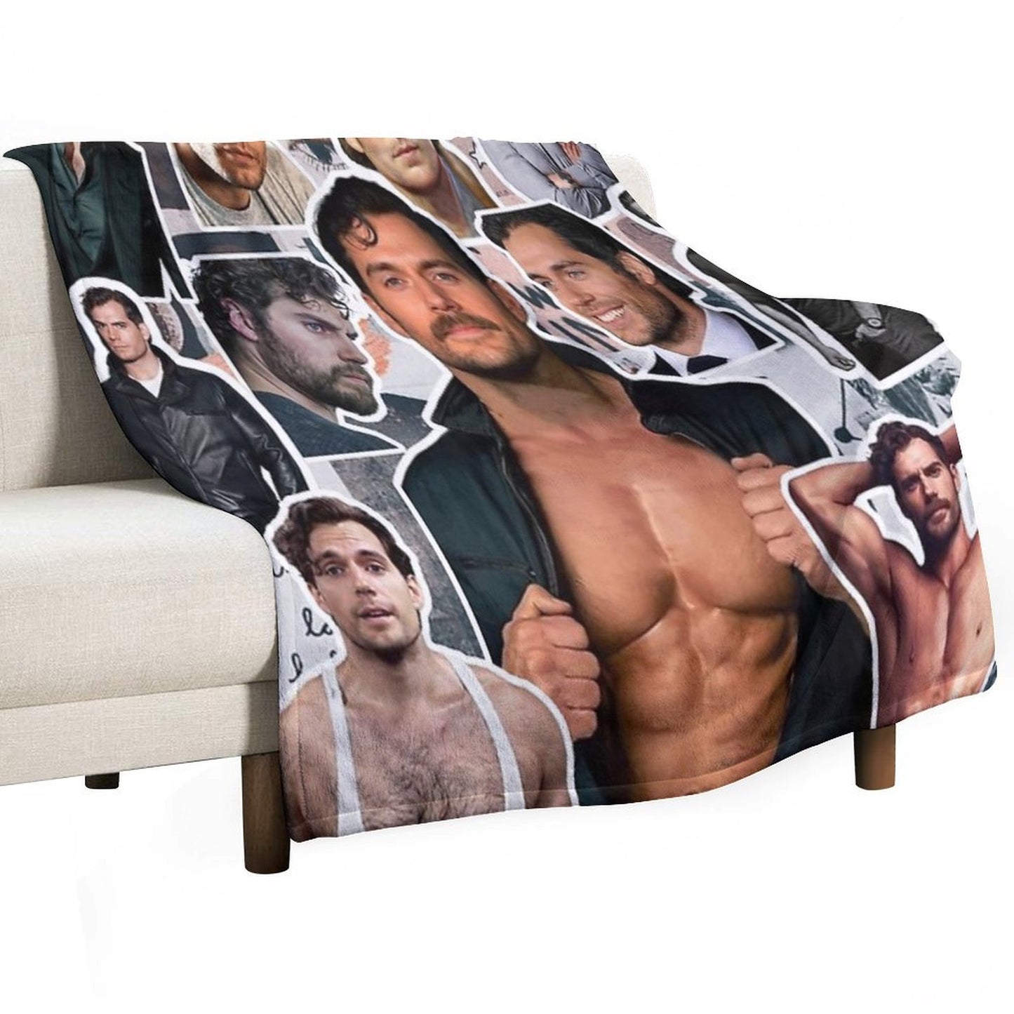 Henry Cavill Photo Collage Throw Blanket
