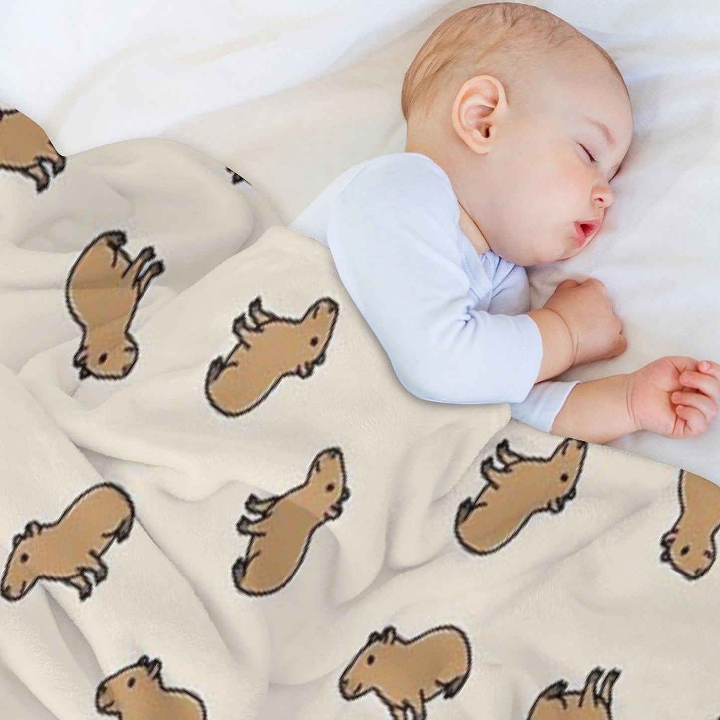 Capybara Throw Blanket