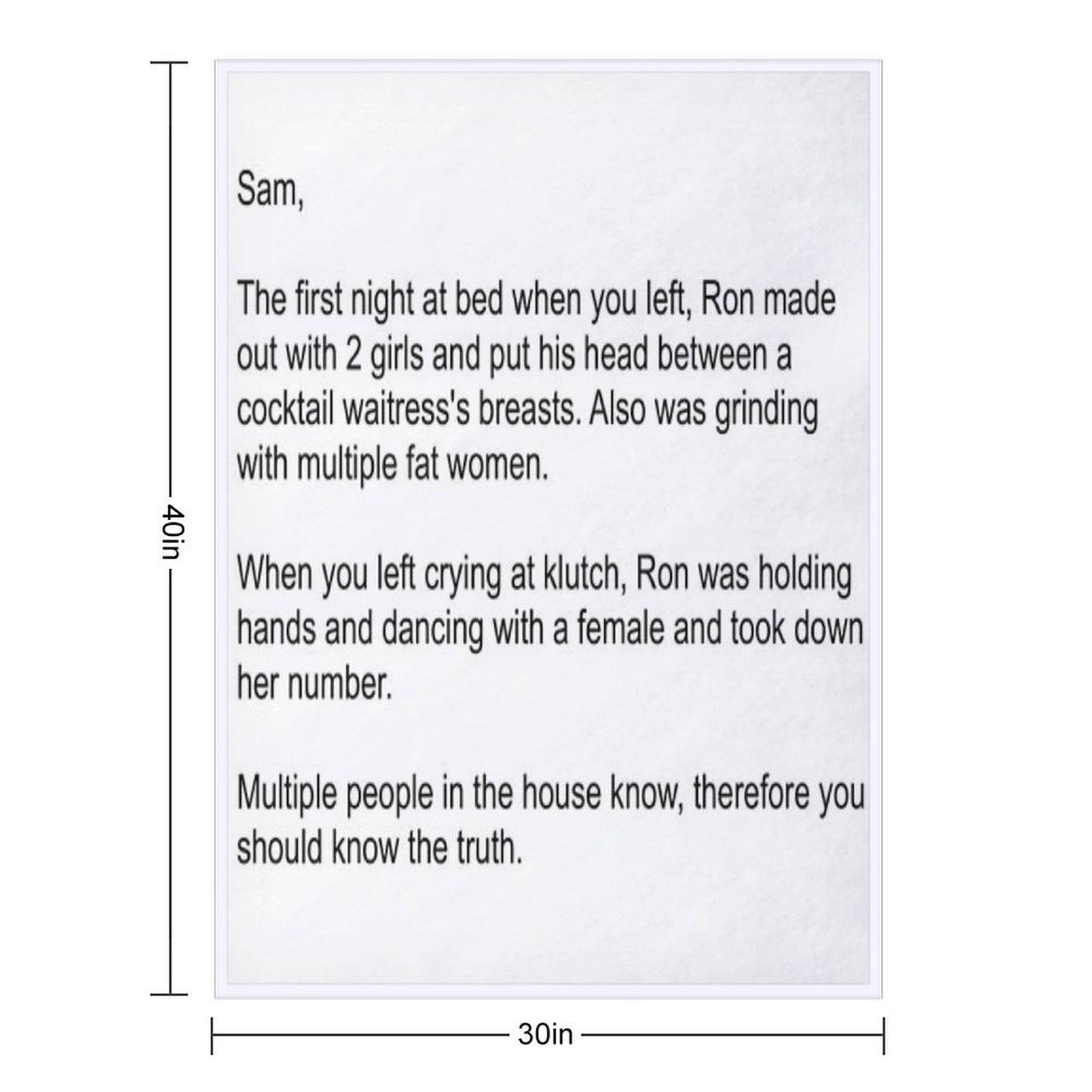 The Note Throw Blanket