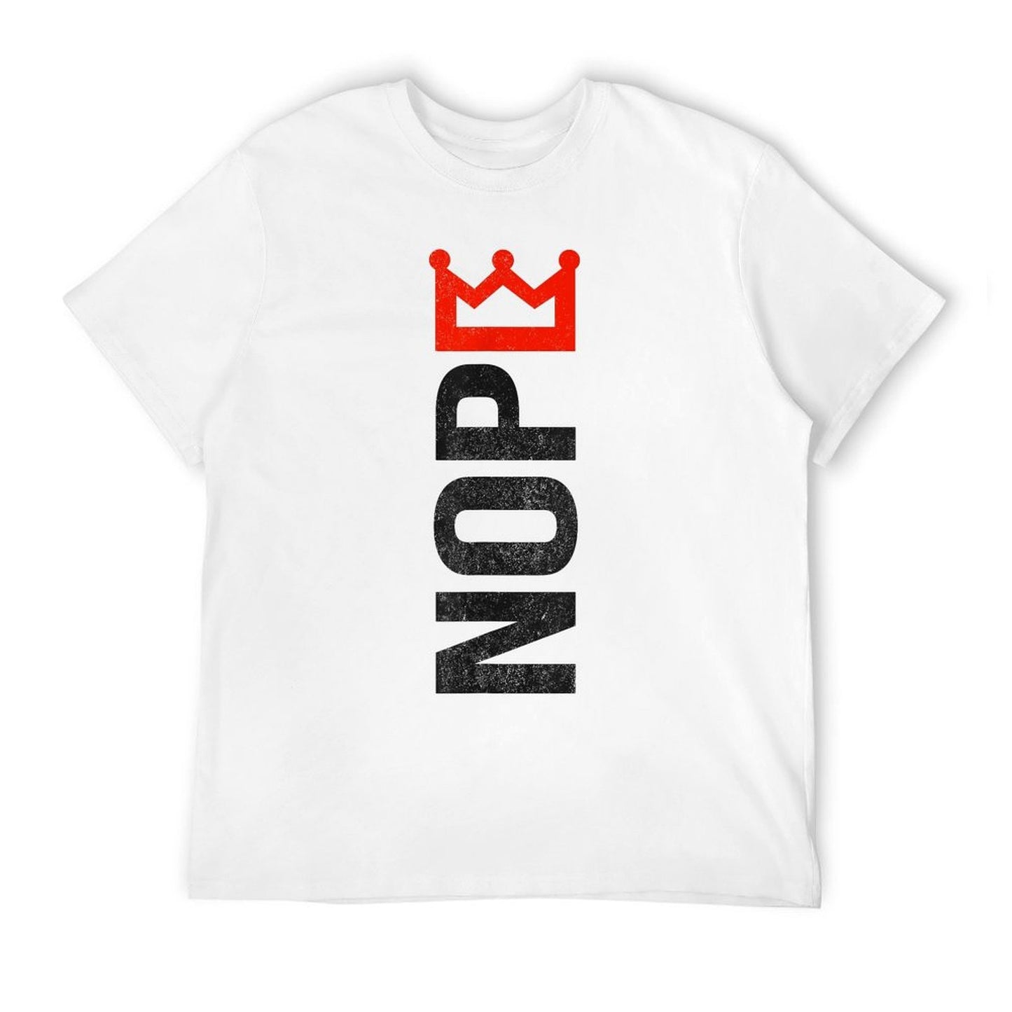 No Kings Protest Sign Vertical American Pride 4th of July Comfortable T-Shirt