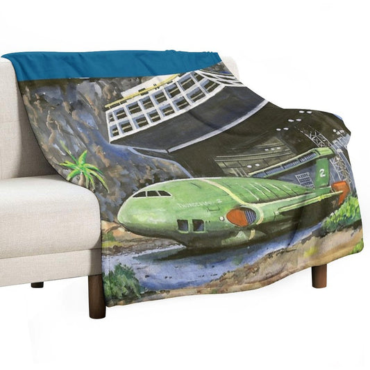 Thunderbird 2 from Thunderbirds Throw Blanket