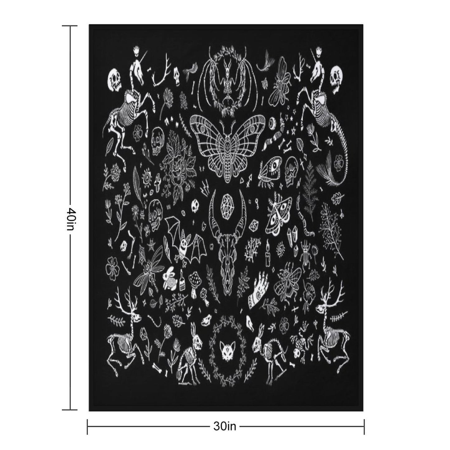 Gothic Tapestry Throw Blanket