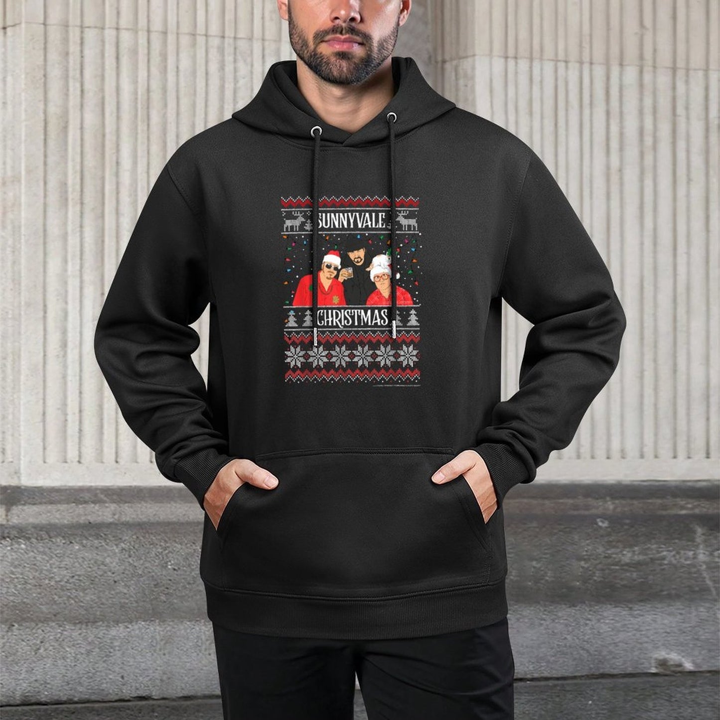 Trailer Park Boys Sunnyvale Christmas Ugly Sweater Casual Wear Hoodie