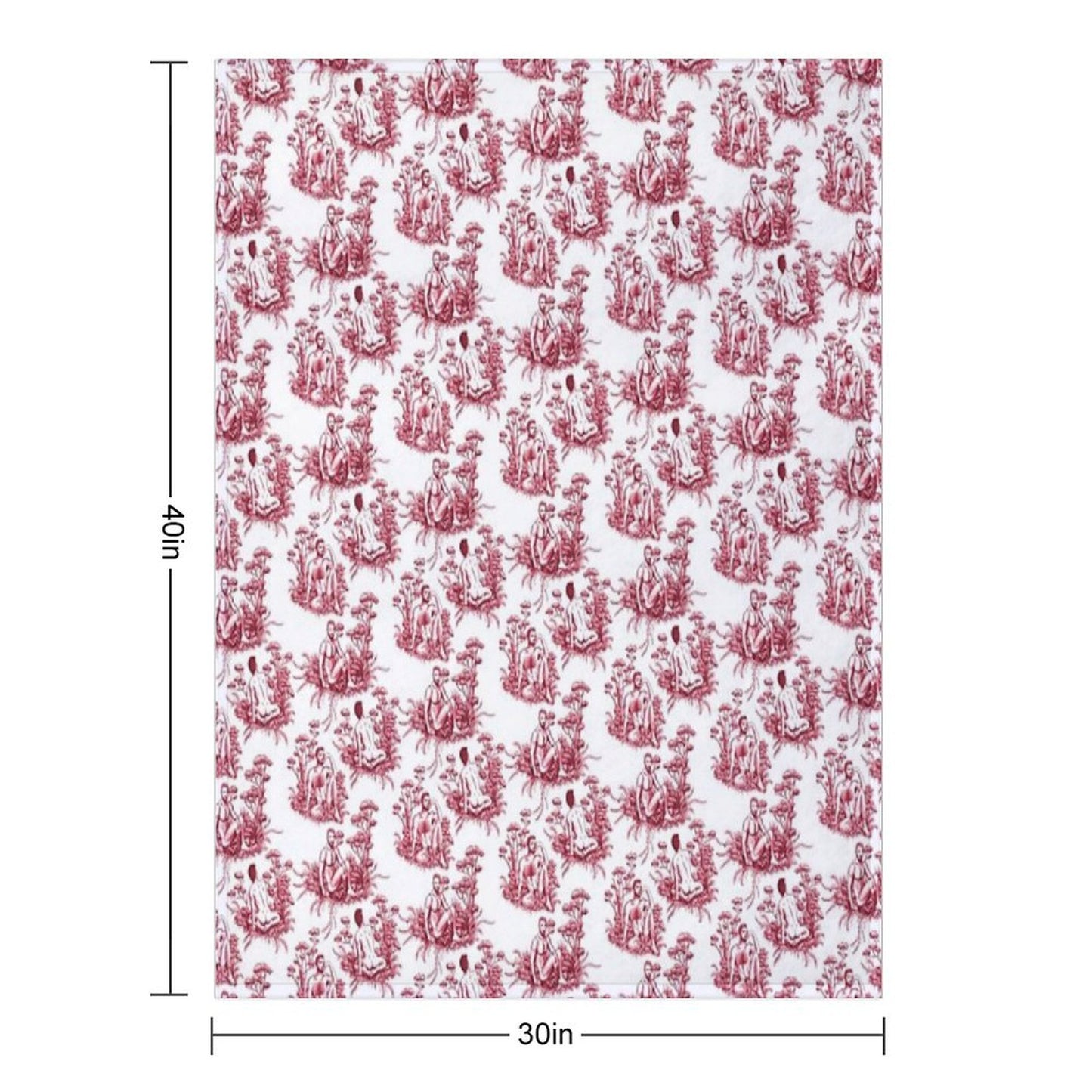 Men Toile Throw Blanket